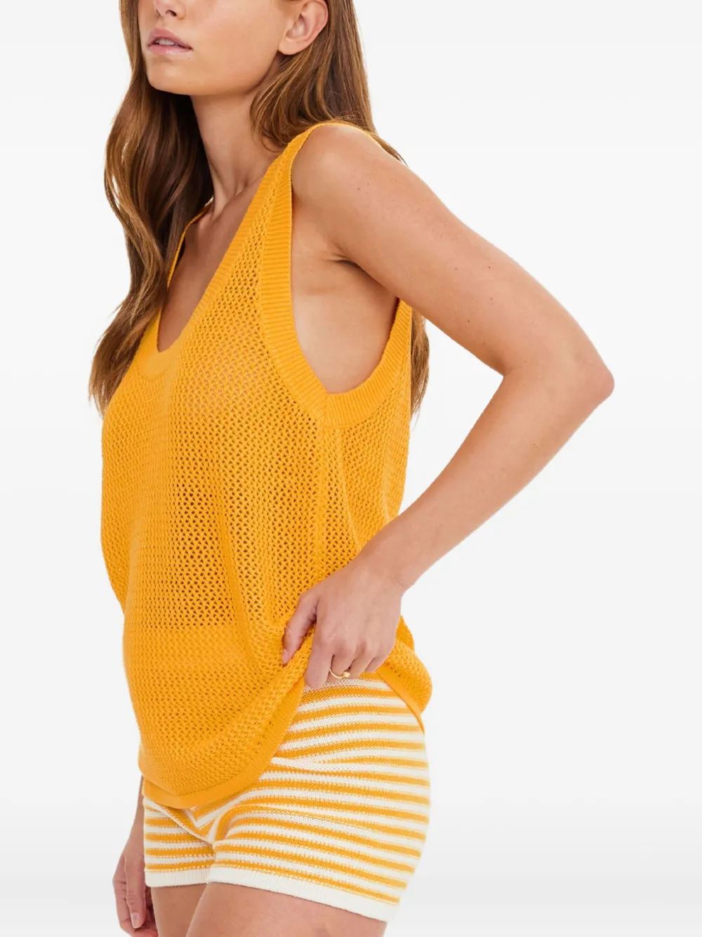 The Upside Wales gebreide tanktop Geel