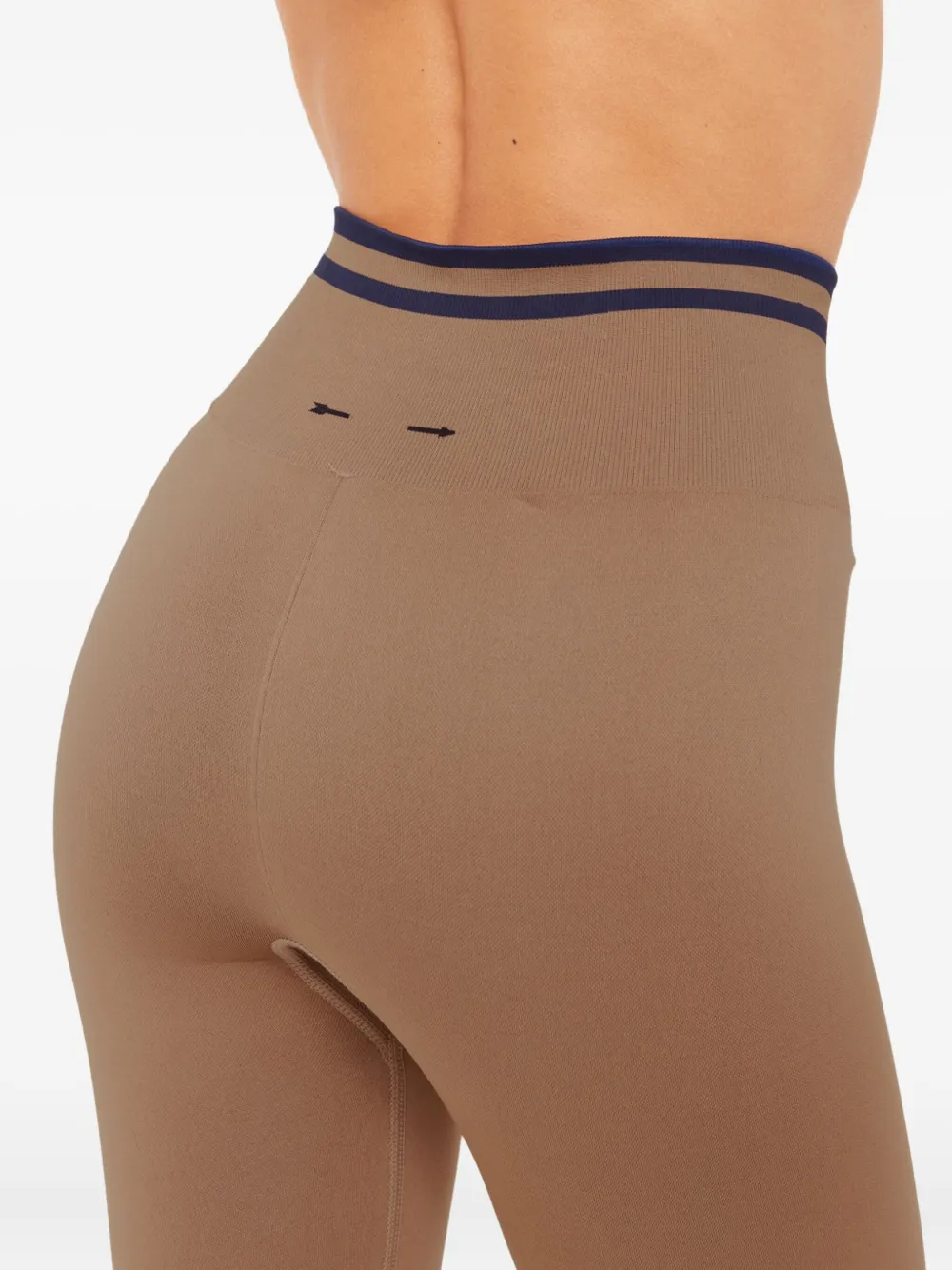 The Upside Seamless Striped Leggings In Brown