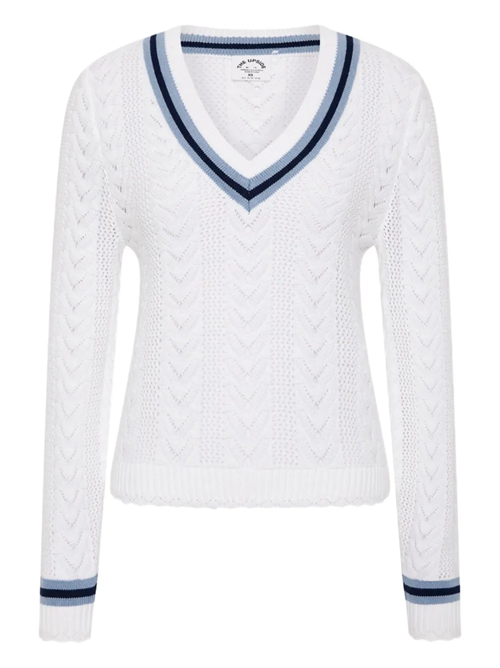 The Upside Maglione Citta Sonny con scollo a V - Bianco