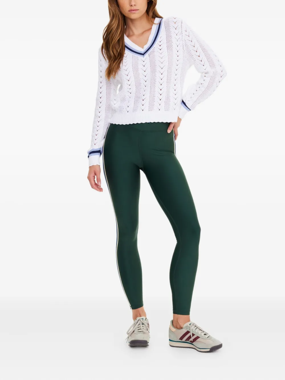 The Upside Citta Sonny trui met V-hals Wit