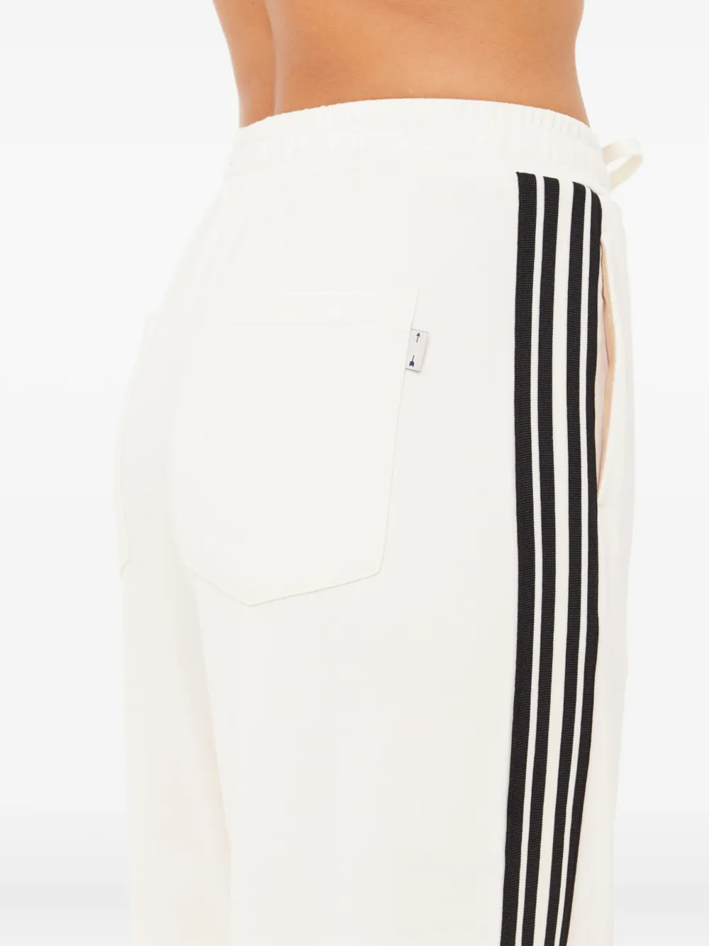 The Upside Roma gestreepte broek Beige