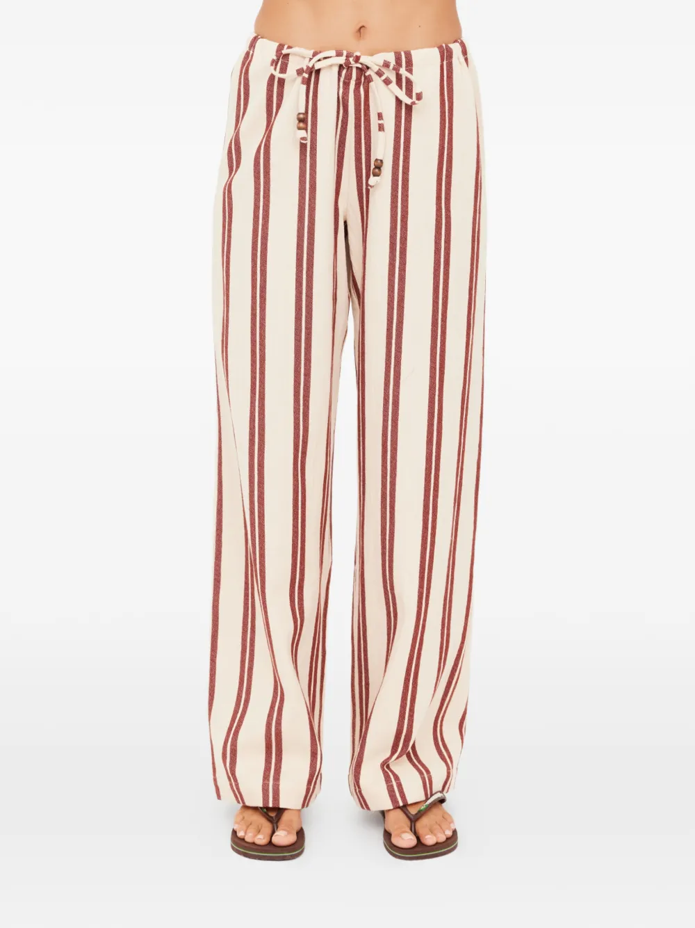  The Upside Baja Charli Striped Trousers - Neutrals 