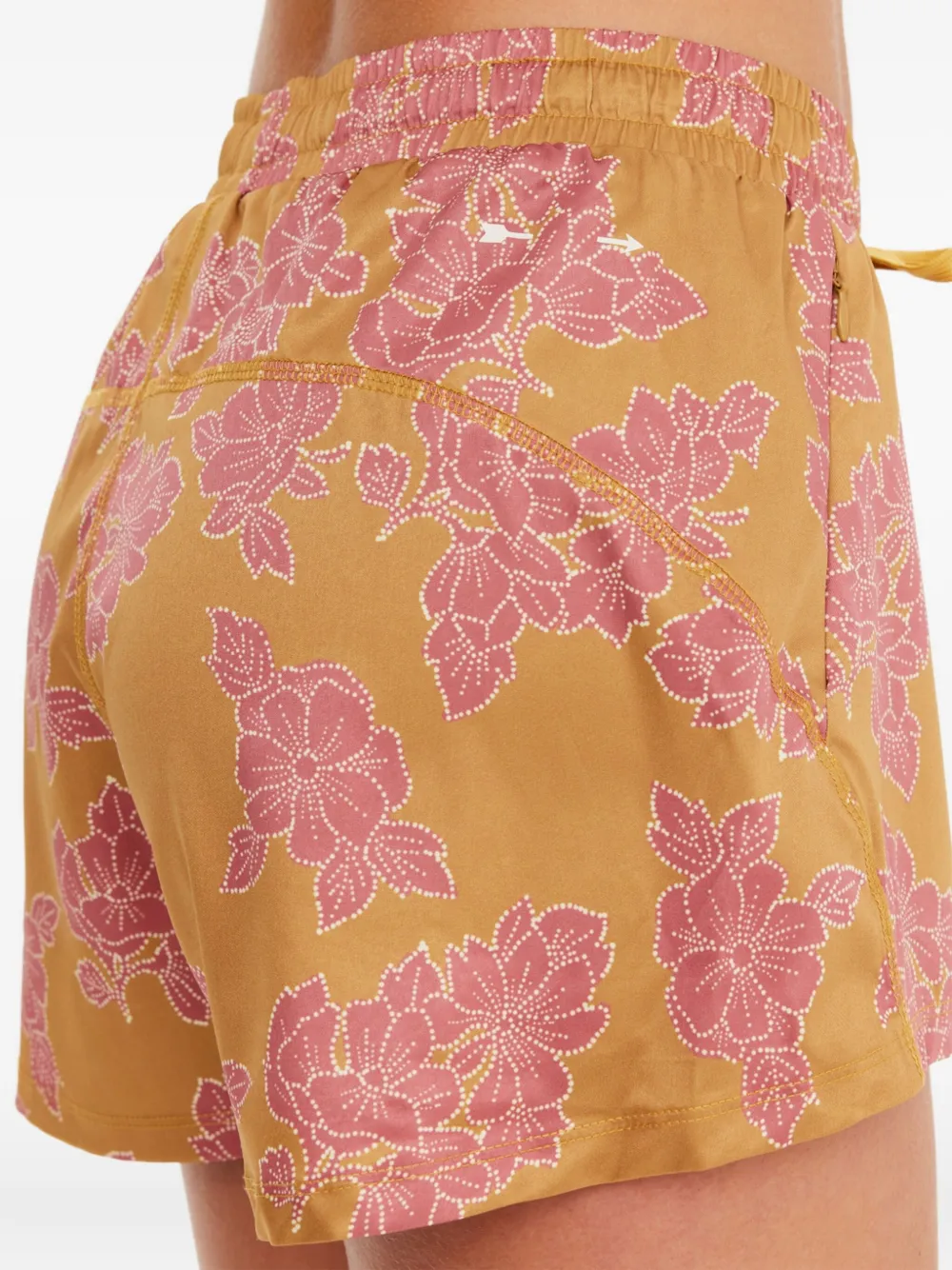 The Upside Fantasie Lucky Floral Shorts In Brown