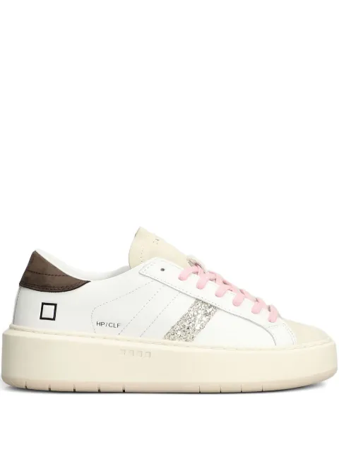 D.A.T.E. Hill glitter-stripe platform sneakers 