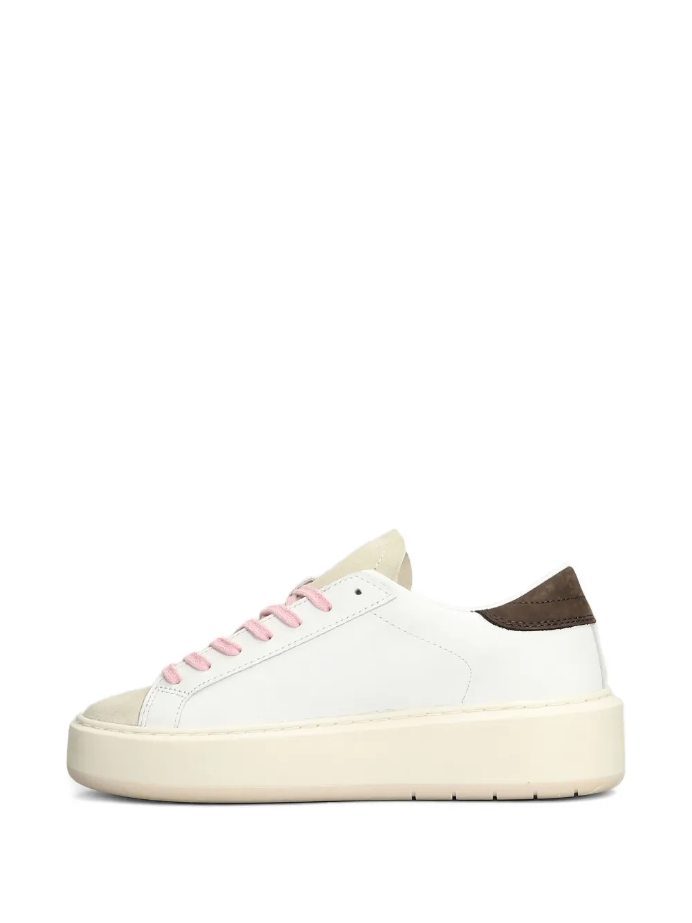 D.A.T.E. Hill glitter-stripe platform sneakers White