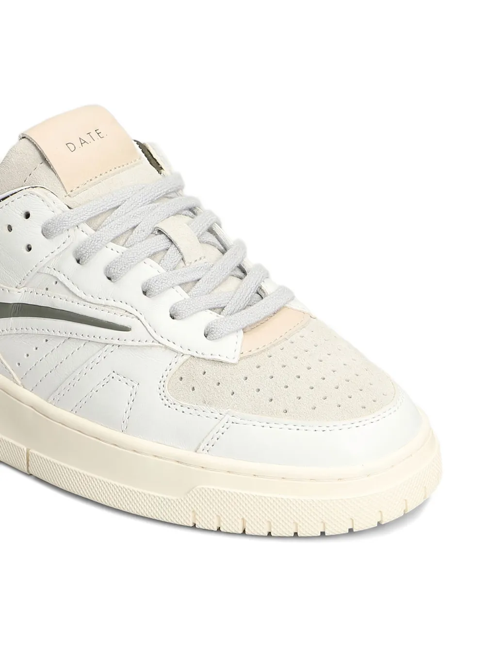 Date Torneo Leather Sneakers In White