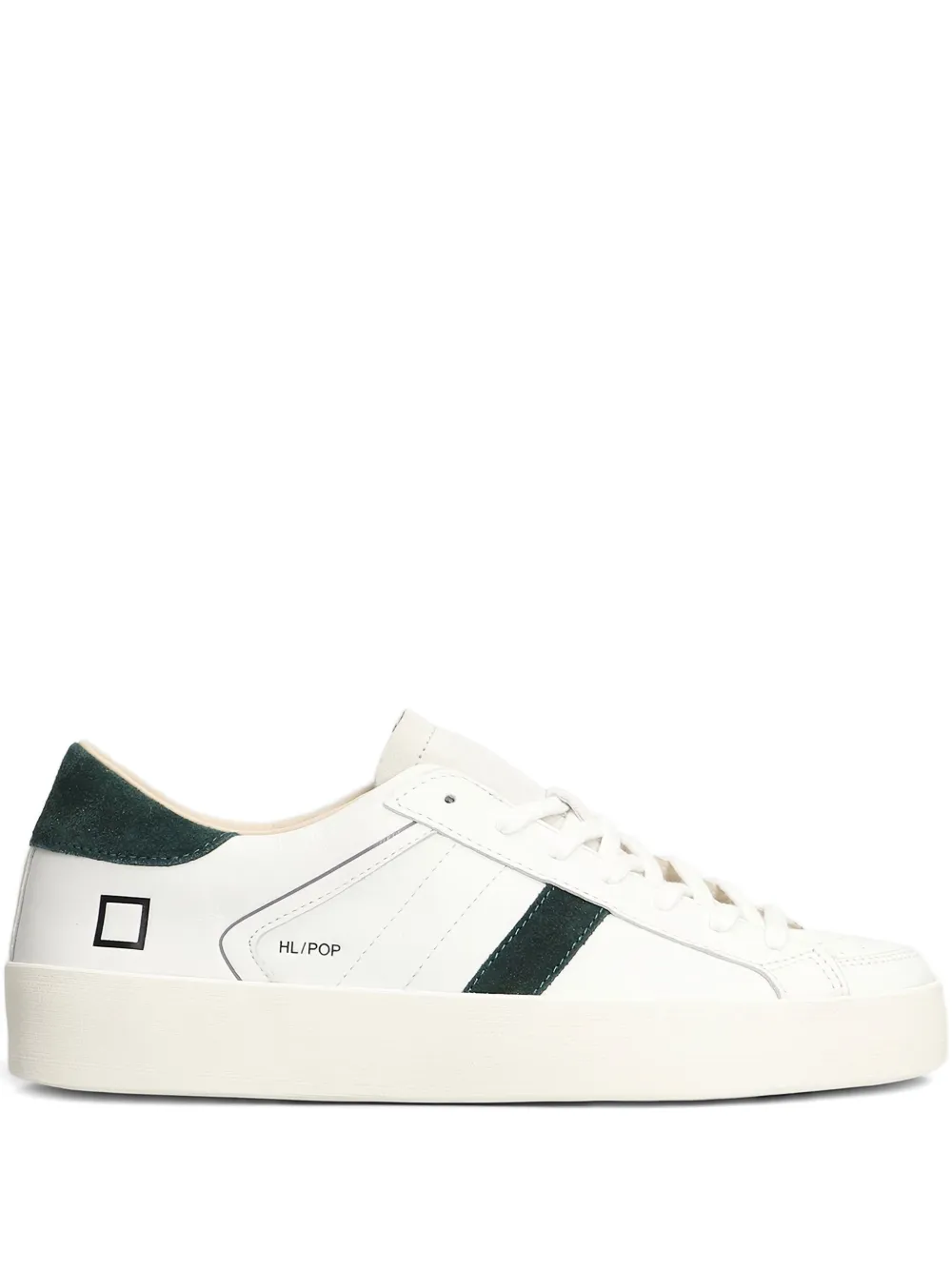 D.A.T.E. leather-panelled suede sneakers White