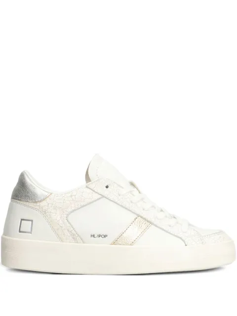 D.A.T.E. texture-leather stripe sneakers 