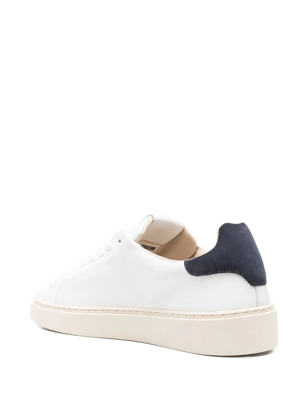 Date Leather Sneakers In White