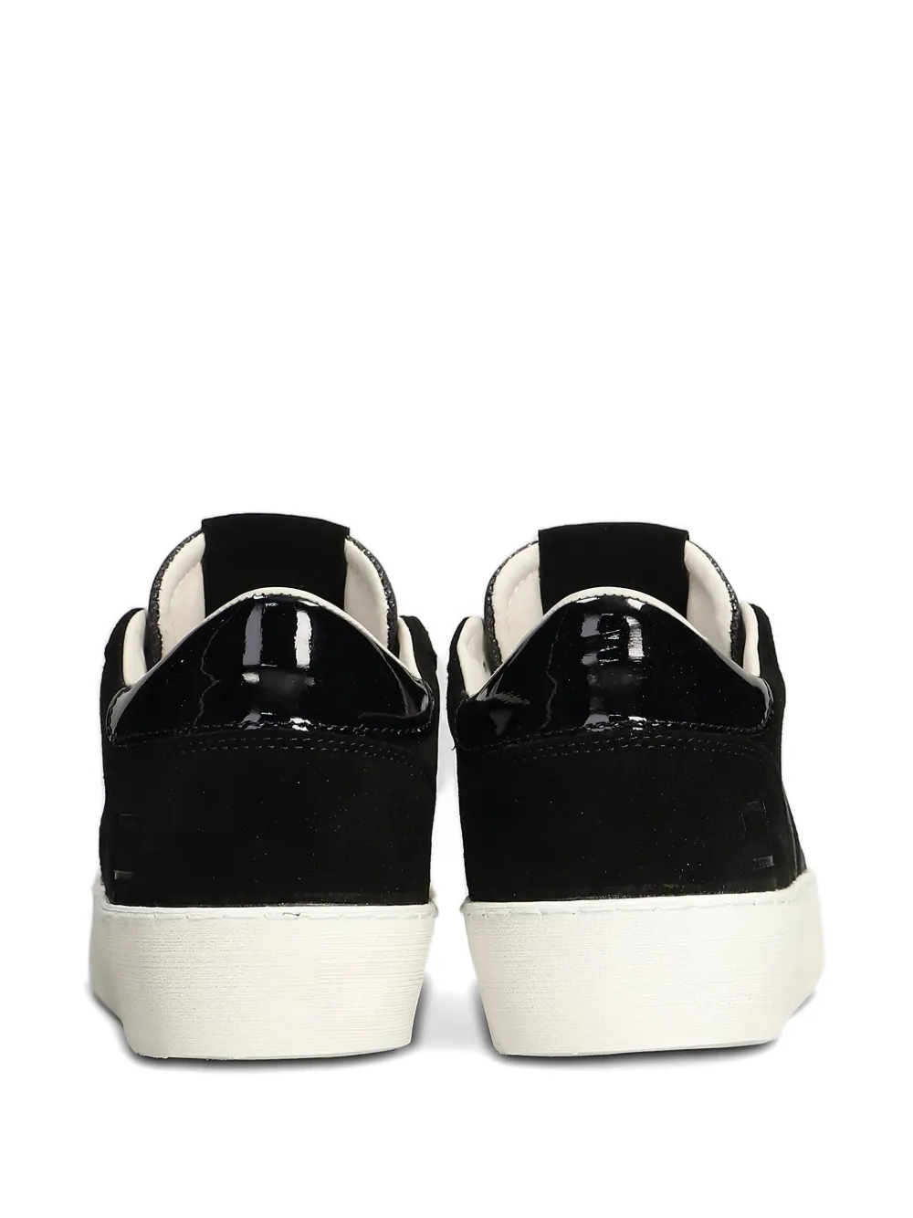 D.A.T.E. Hill glitter-panelled suede sneakers Black