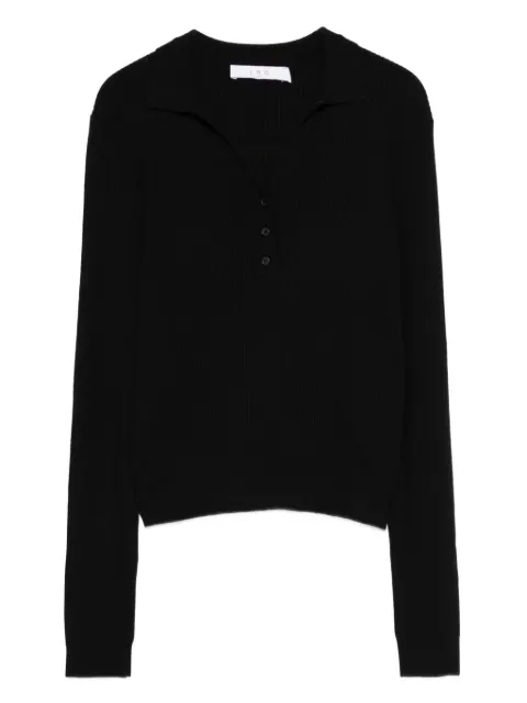 IRO ribbed-knit polo jumper