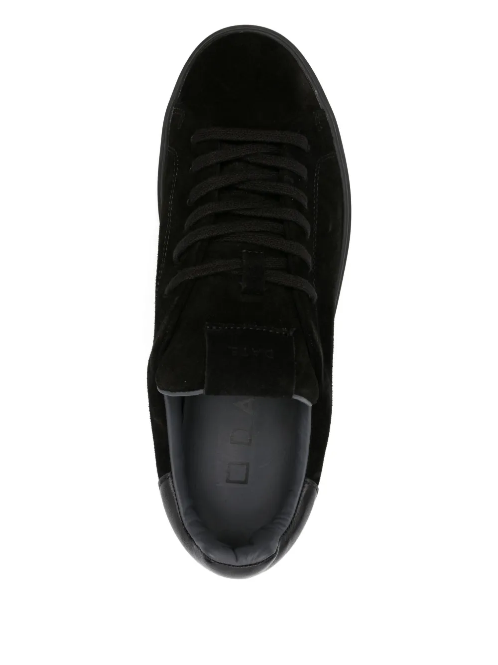 Date Suede Lace-up Low-top Sneakers In Black