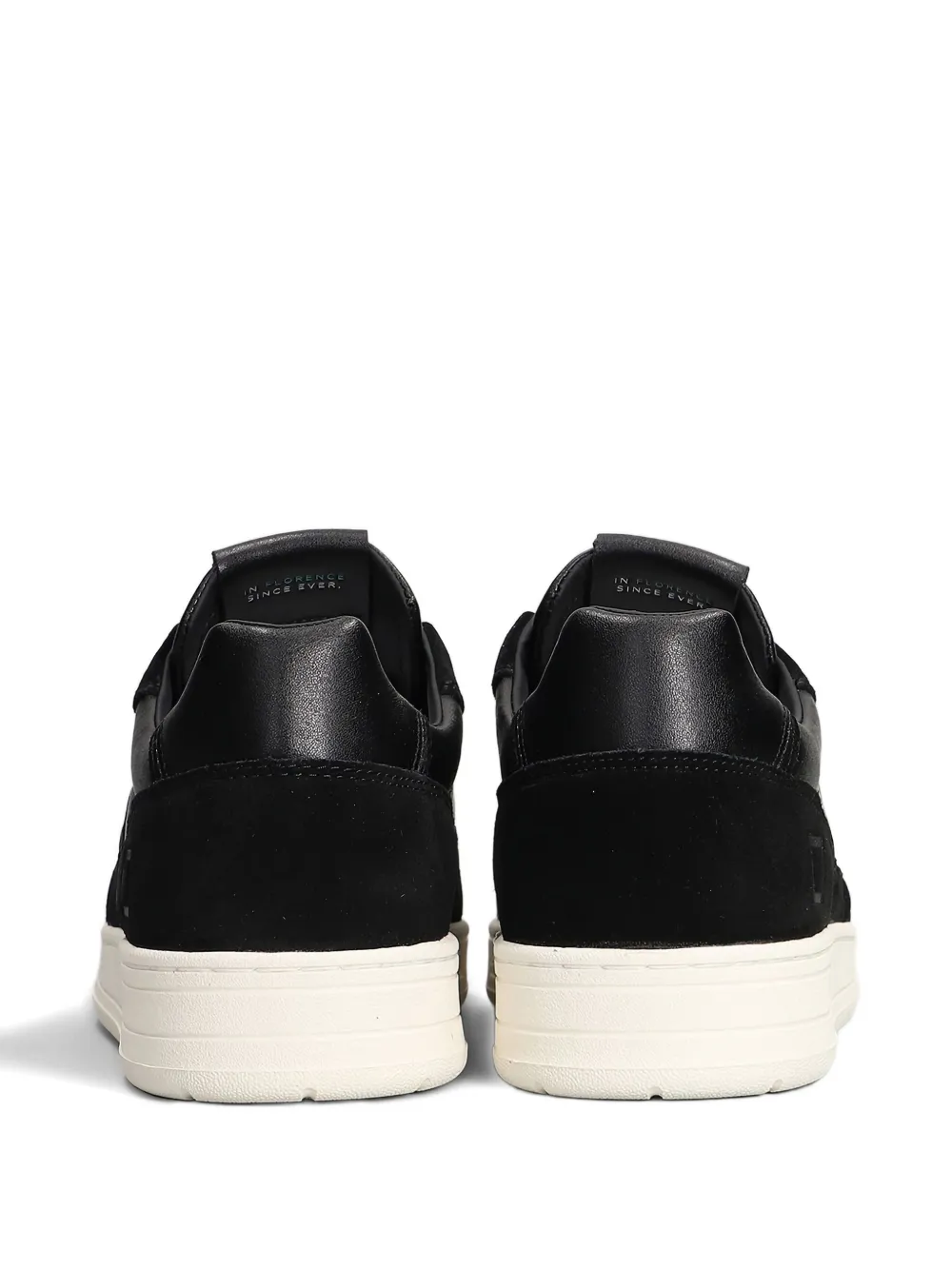 D.A.T.E. Leren suède sneakers Zwart