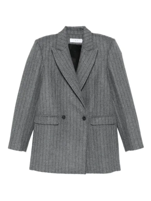 IRO blazer con rayas diplomáticas estampadas y doble botonadura