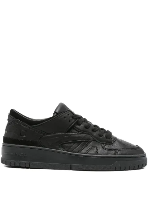 D.A.T.E. leather panelled low-tops sneakers