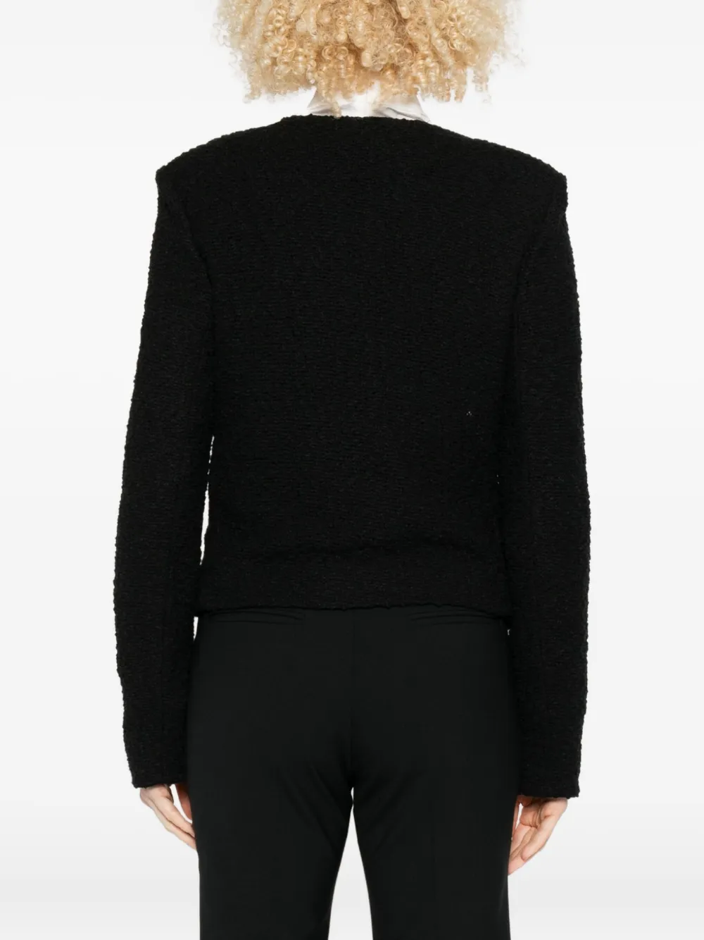 Iro Bouclé Jacket In Black