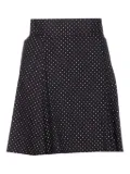 MAR DE MARGARITAS polka-dot skirt - Black