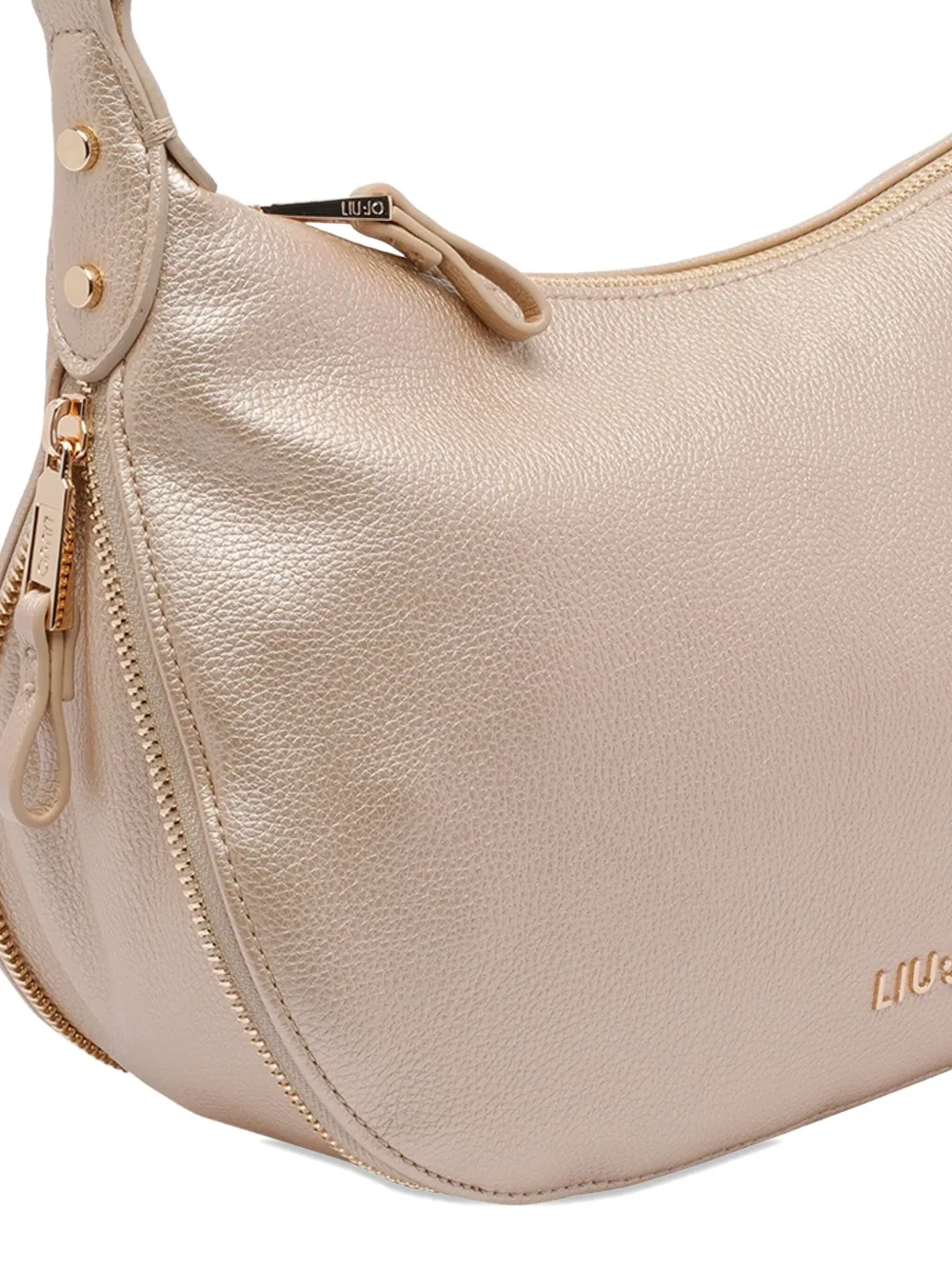 Liu •jo Logo Shoulder Bag In Neutral