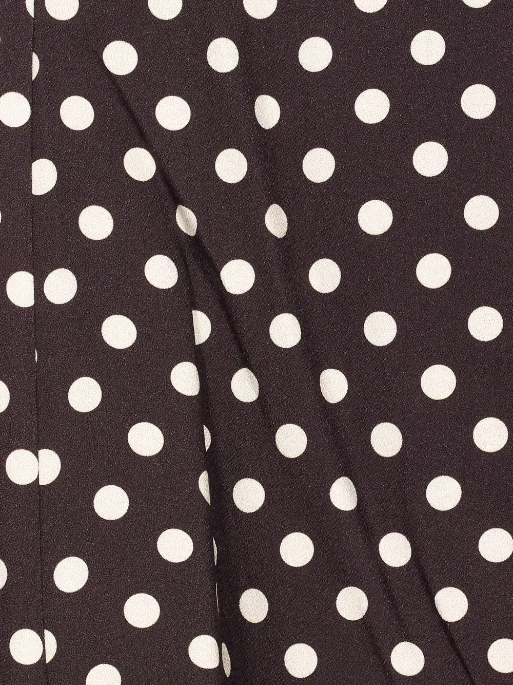 MAR DE MARGARITAS polka-dot zip skirt - Zwart