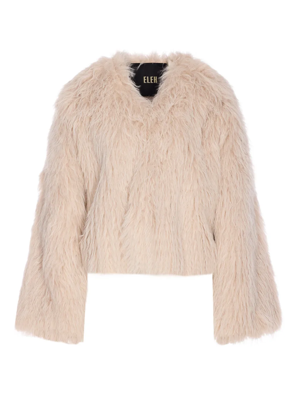 Ele crew-neck fur-effect jacket | Pink | Image 1