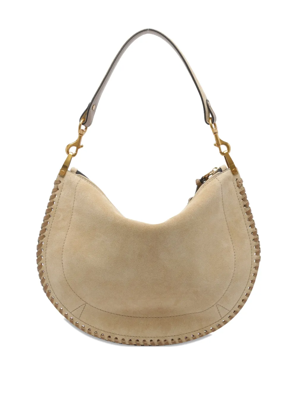 ISABEL MARANT Oskan Soft suede zip-fastening shoulder bag - Beige