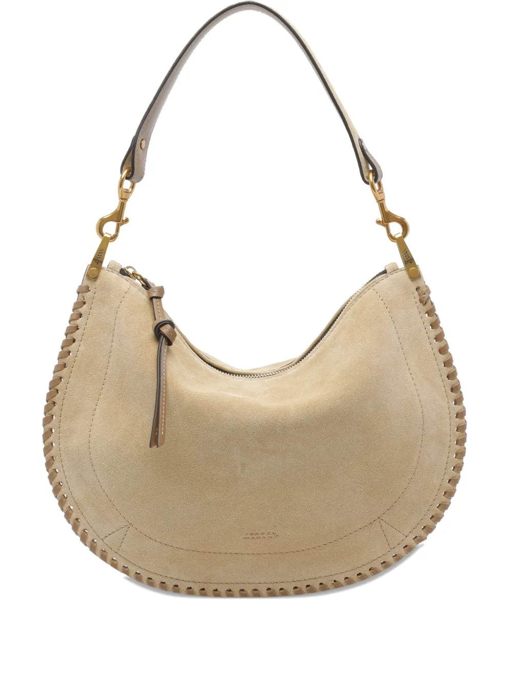ISABEL MARANT Oskan Soft suede zip-fastening shoulder bag - ニュートラル ISABEL MARANT Oskan Soft suede zip-fastening shoulder bag - ニュートラル