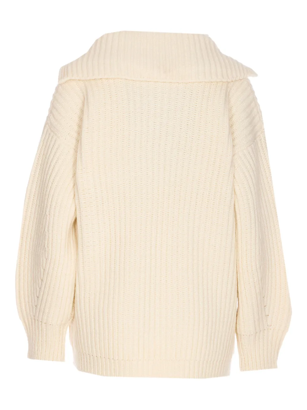 Liu •jo Ribbed Cardigan In White