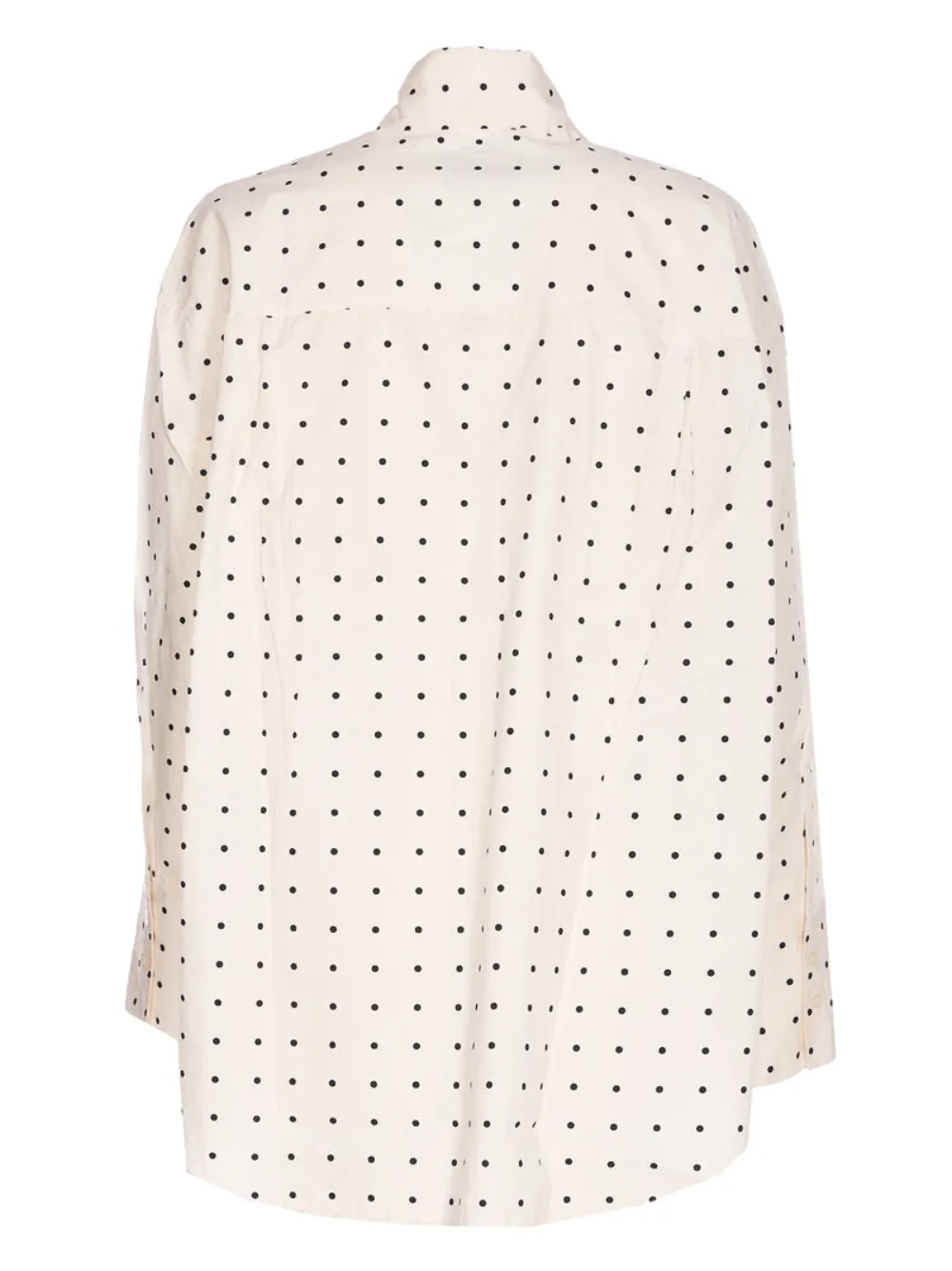 Essentiel Antwerp Polka-dot Bow-fastening Blouse In Neutral