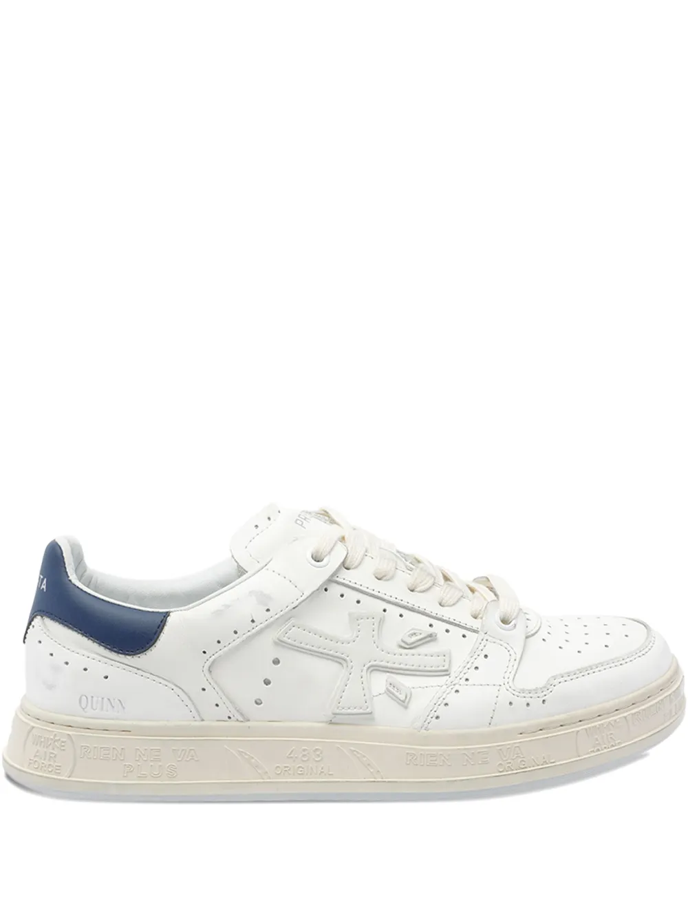 Premiata Quinn 7018 perforated sneakers White