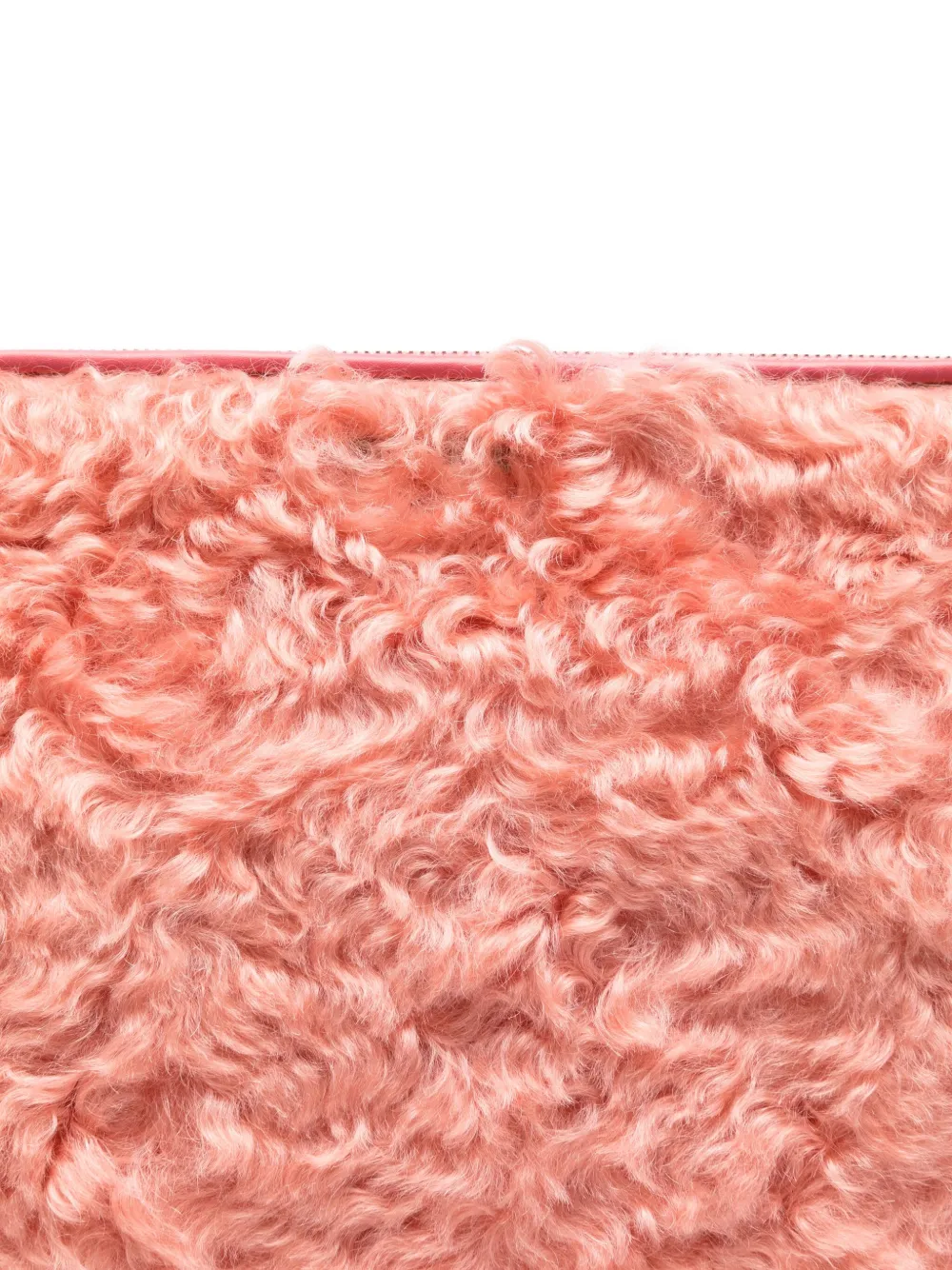 Miu Lammy clutch met rits Roze
