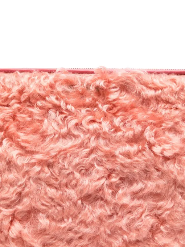 Miu Miu シアリング クラッチバッグ | ピンク | FARFETCH JP