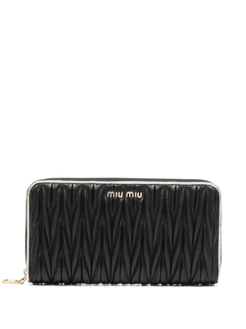 Miu Miu logo-plaque wallet