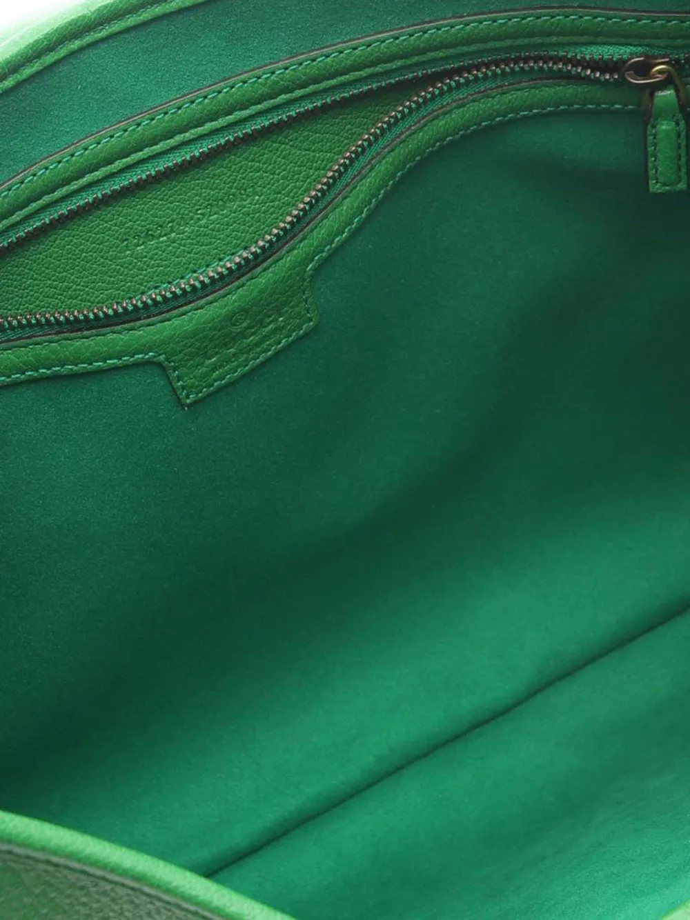 Pre-owned Gucci 2016-2025 Medium Leather Aphrodite Crossbody Bag In Green
