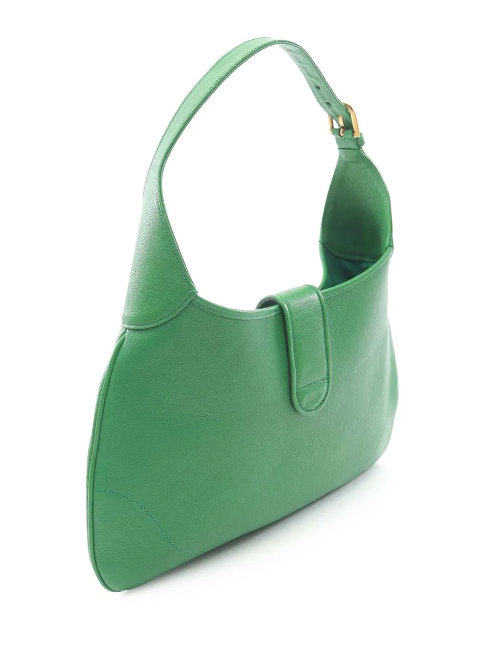 Pre-owned Gucci 2016-2025 Medium Leather Aphrodite Crossbody Bag In Green