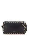 Valentino Garavani Pre-Owned 2010-2025 Pebbled Calfskin Rockstud Double Zip Chain Pouch crossbody bag - Black