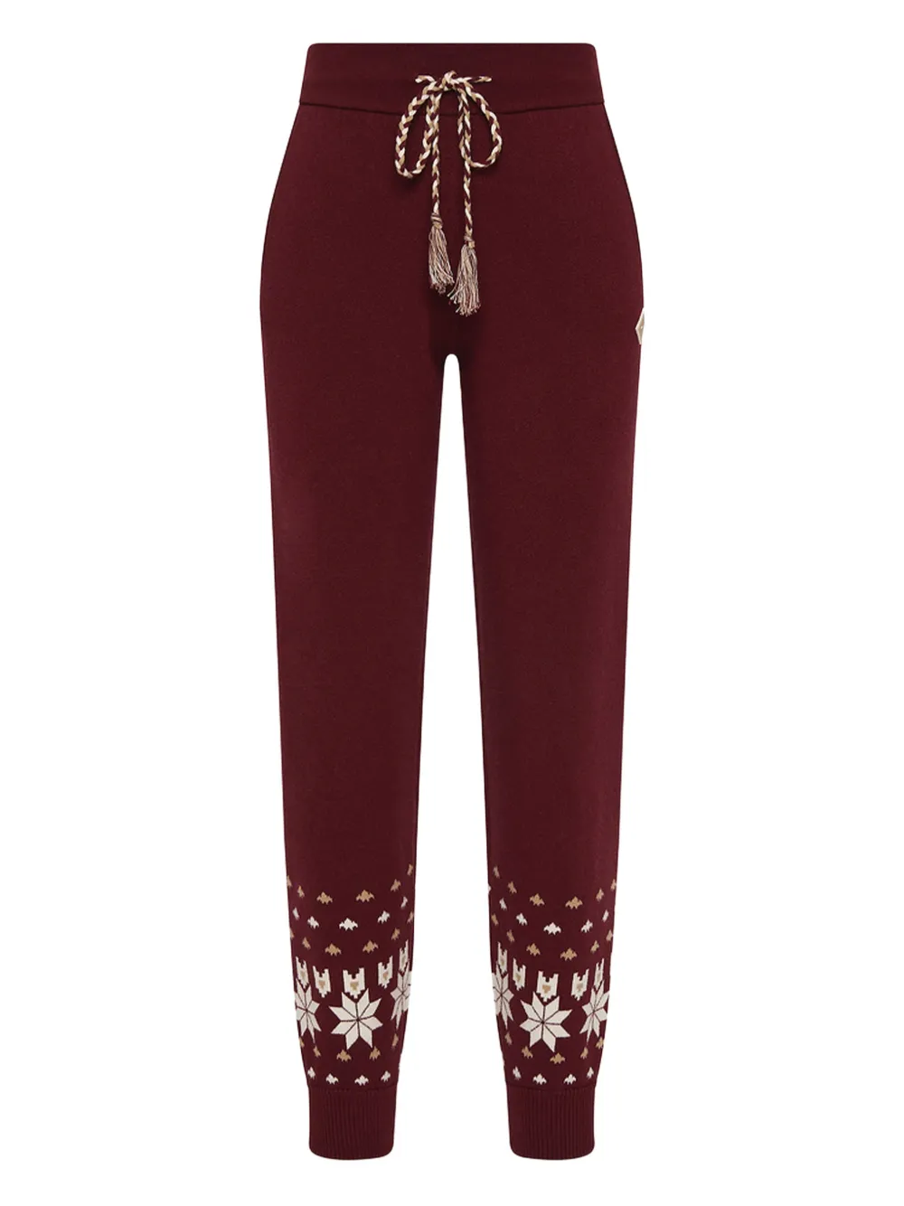The Upside Le Ski Jojo Snowflake-pattern Track Pants In Red