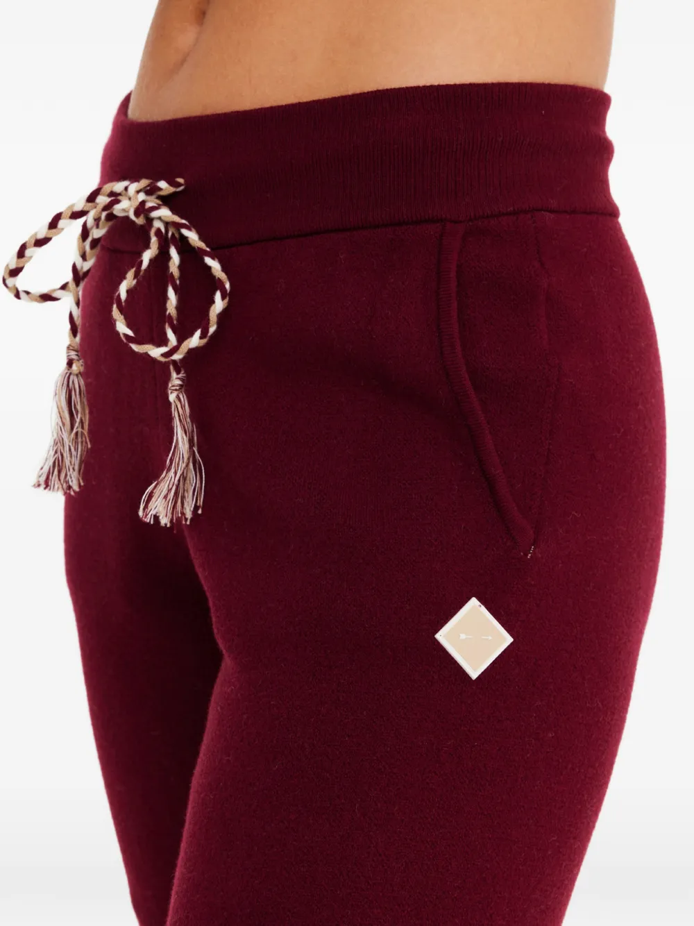 The Upside Le Ski Jojo Snowflake-pattern Track Pants In Red