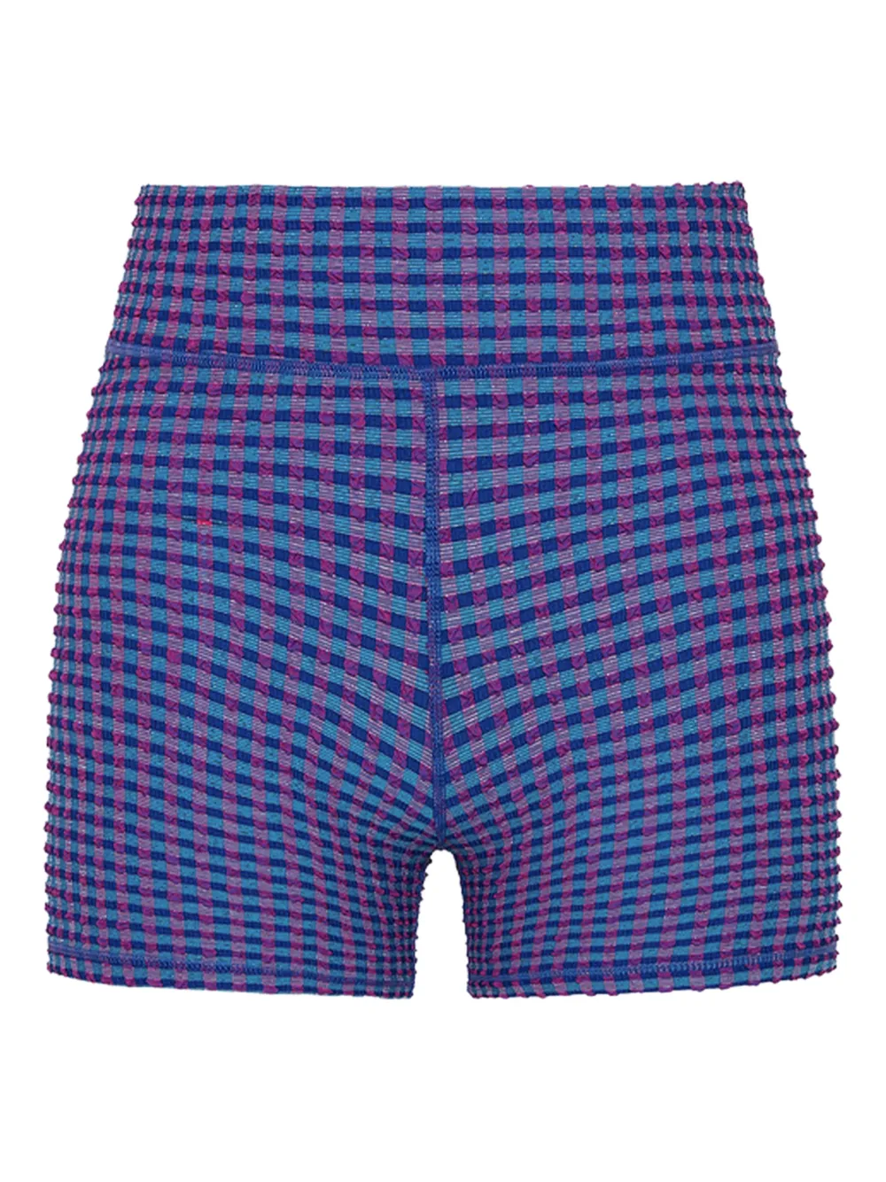 The Upside Aliki 5 In checked-pattern shorts | Blue | Image 1