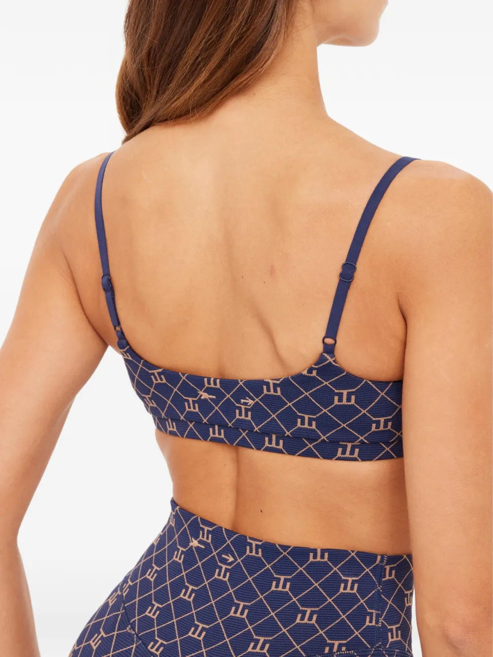 The Upside Ezra Ballet bh met patroon Blauw