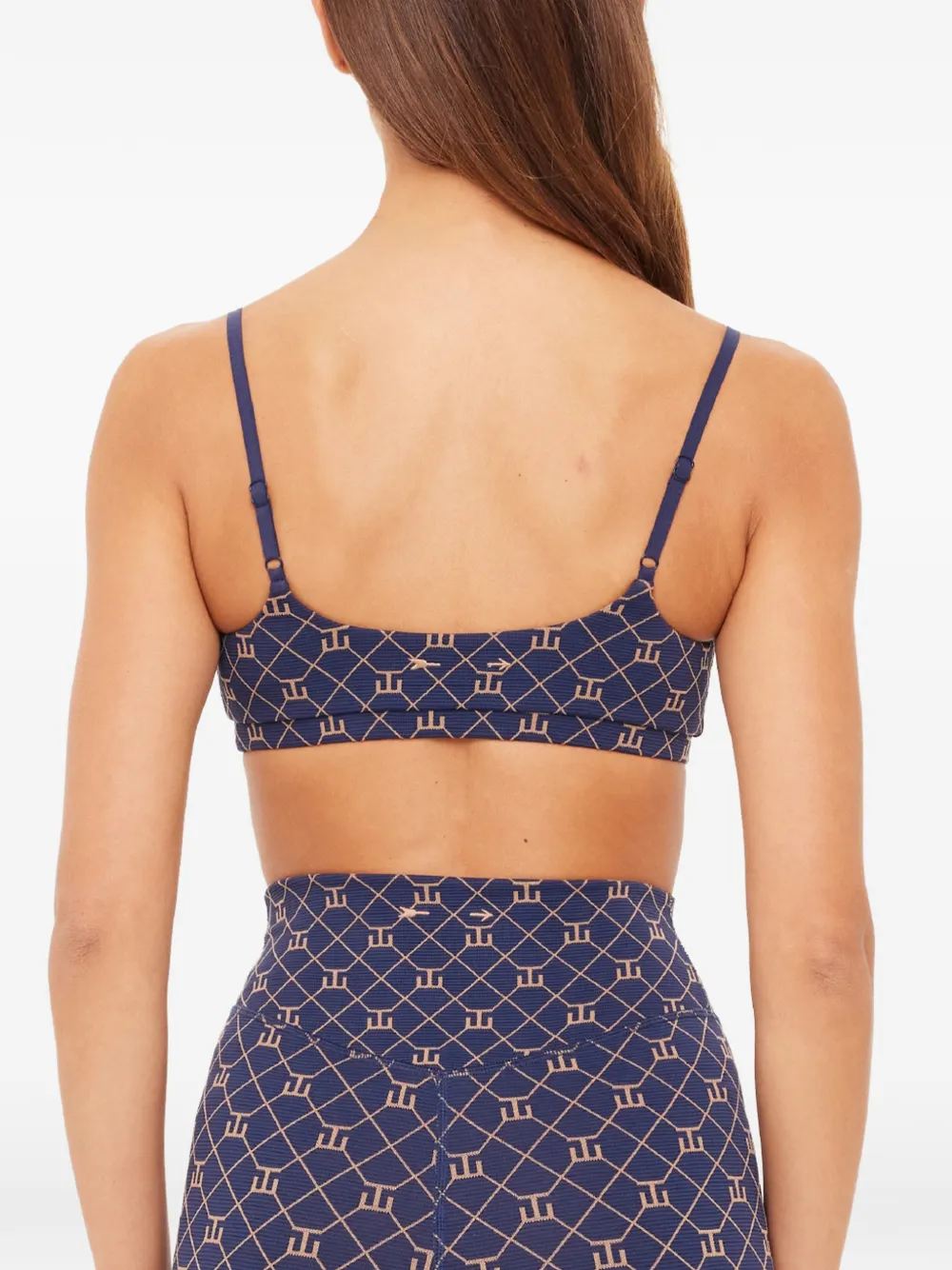 The Upside Ezra Ballet bh met patroon Blauw