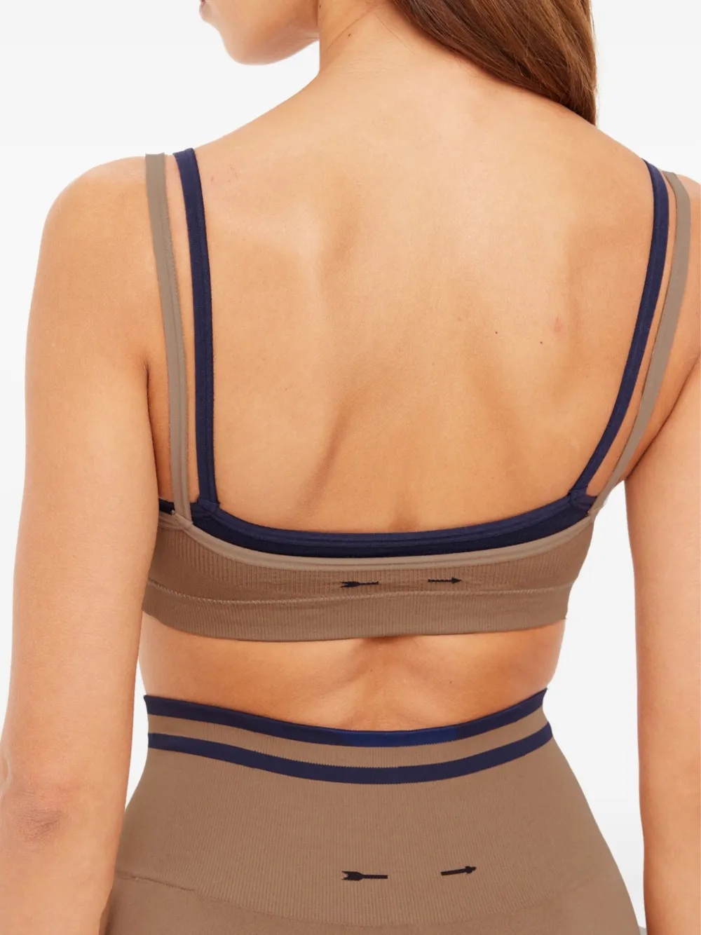 The Upside Kelsey Seamless Sports Bra In Brown