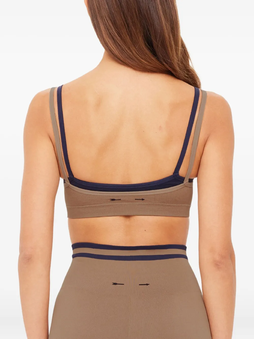 The Upside Kelsey Seamless Sports Bra In Brown