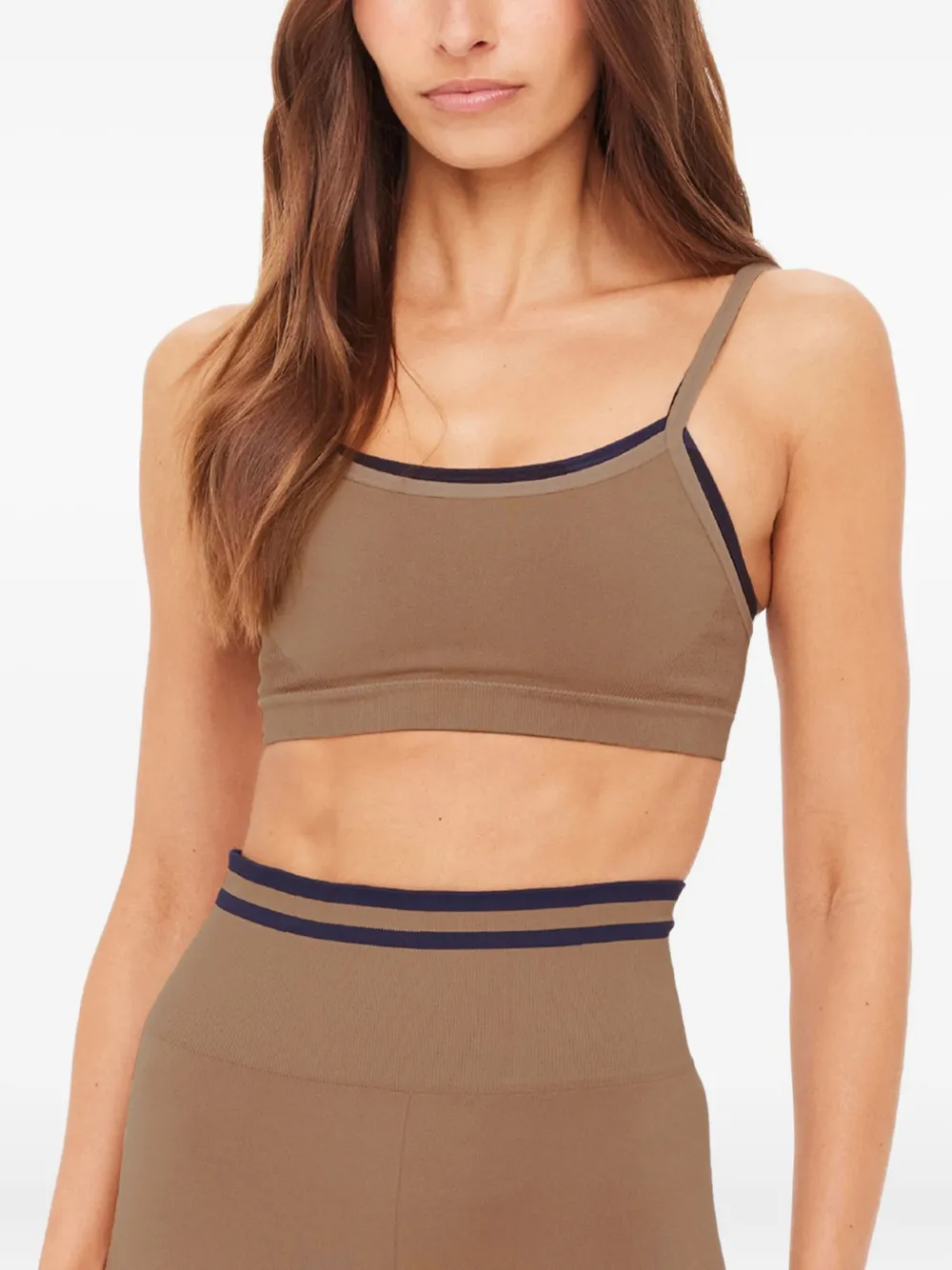 The Upside Kelsey Seamless Sports Bra In Brown