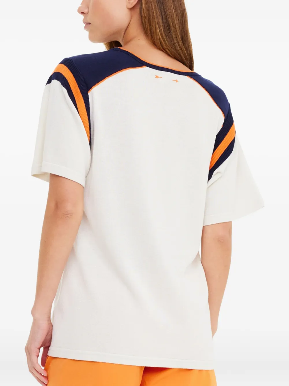 The Upside Elixir Seven gestreept T-shirt Beige