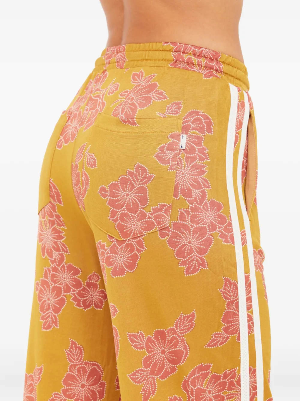 The Upside Fantasy Roma broek met bloemenstreep Geel
