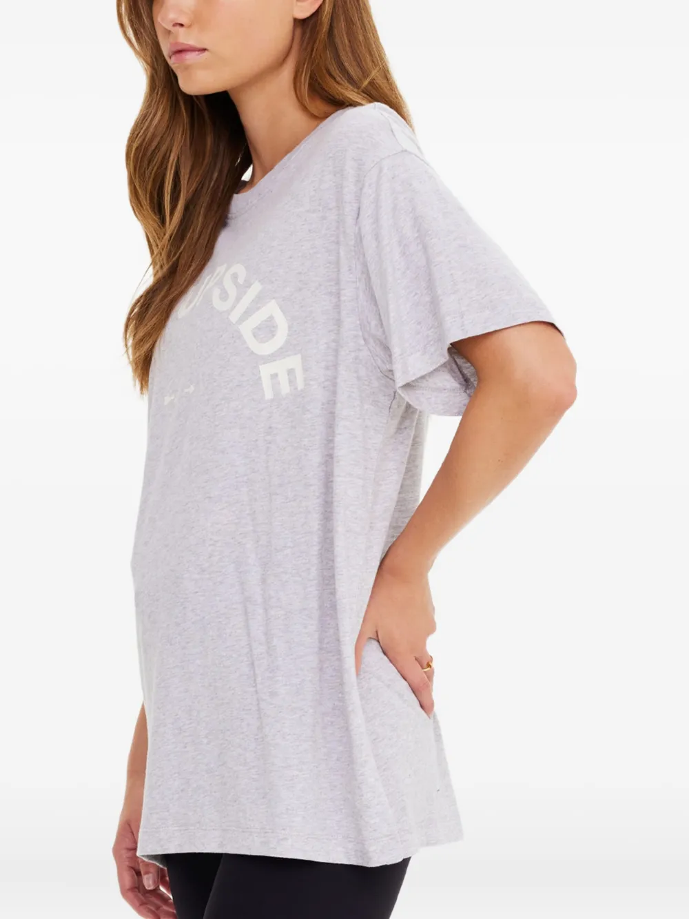 The Upside Sammi Logo T-shirt In Gray