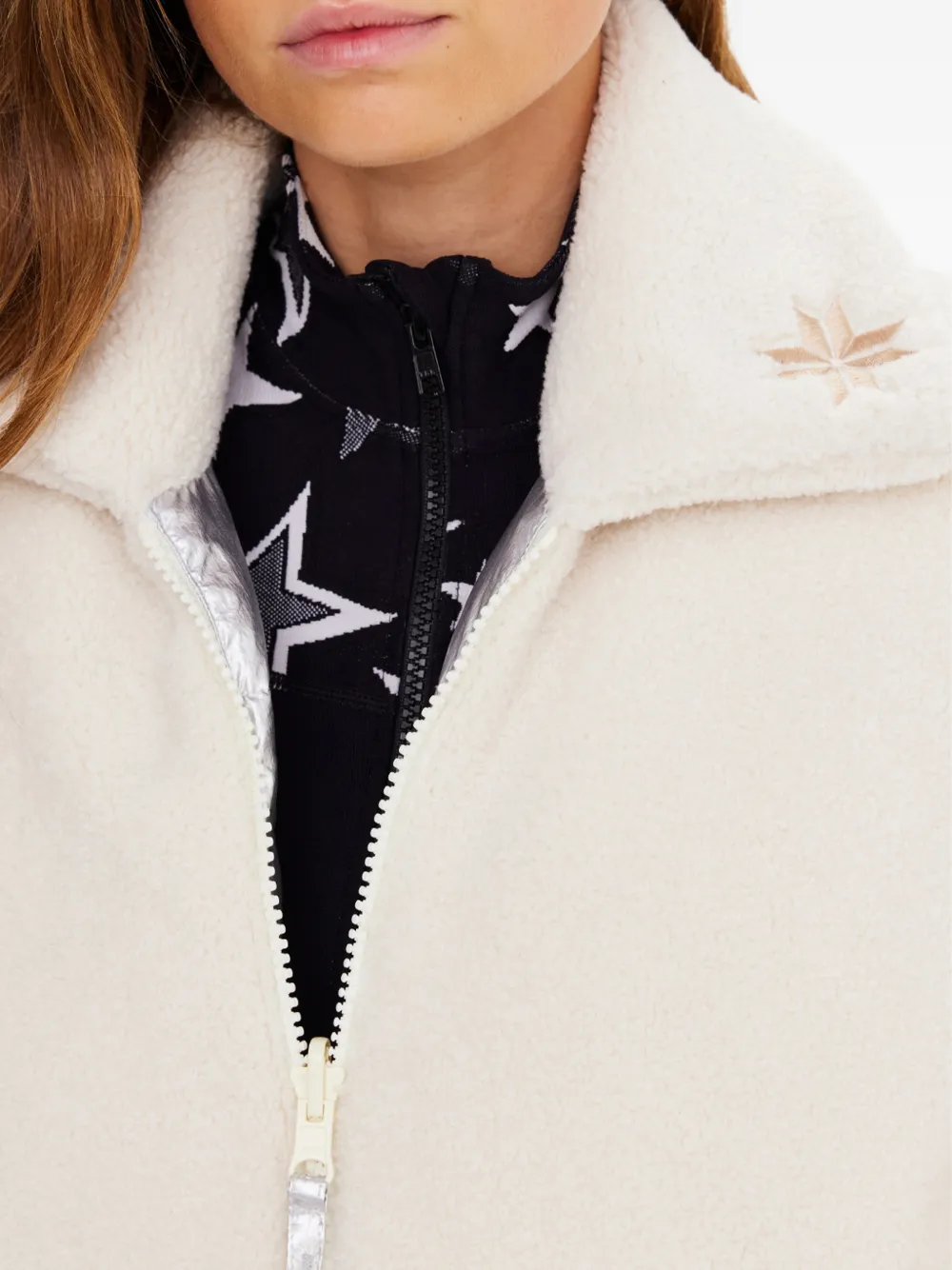 The Upside Lotti reversible puffer jacket Zilver