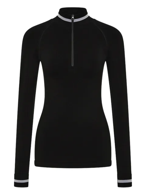 The Upside seamless half-zip base top