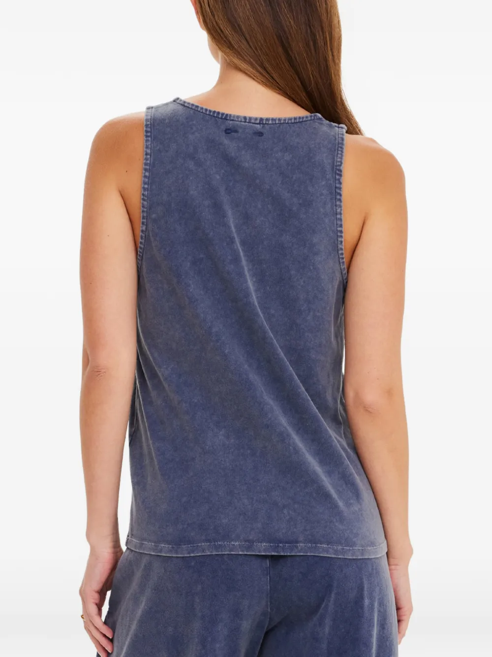 The Upside Soho Kapri tanktop met knopen Blauw