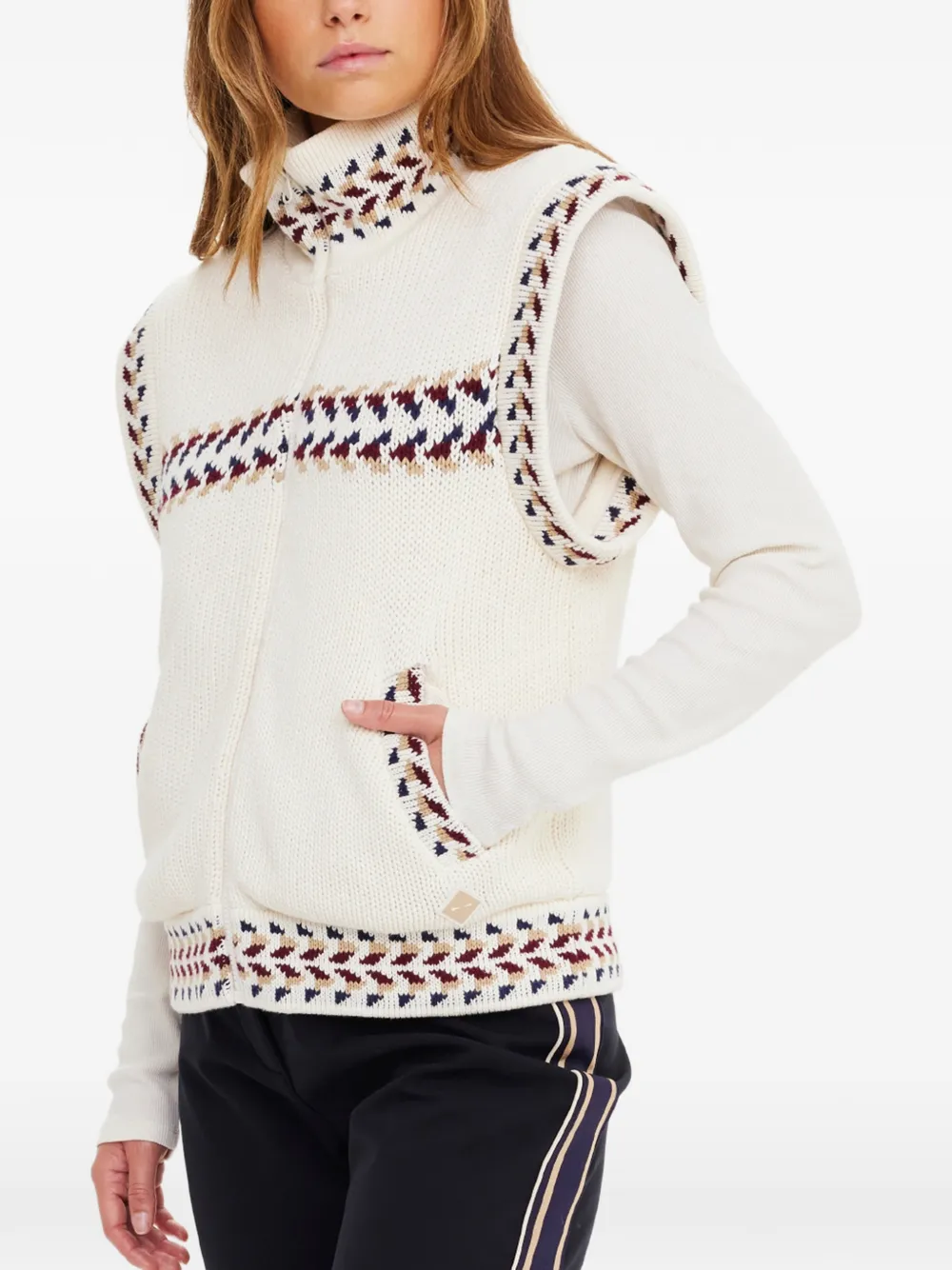 The Upside Dhemi Knitted Cotton Jacket In Neutral